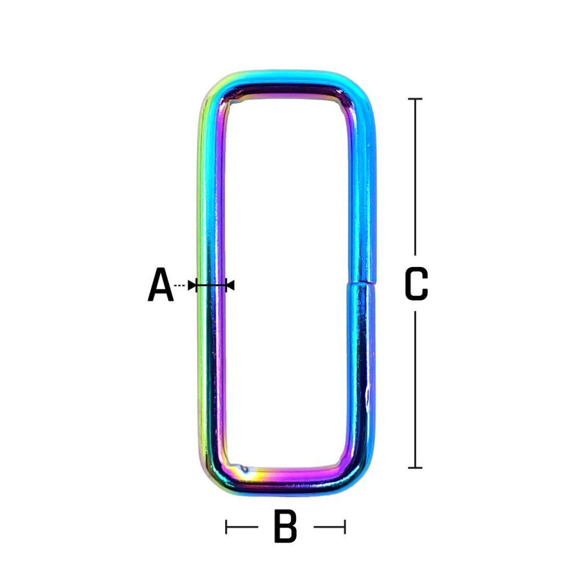 Vsuvka nízká duhová 26x11x3mm