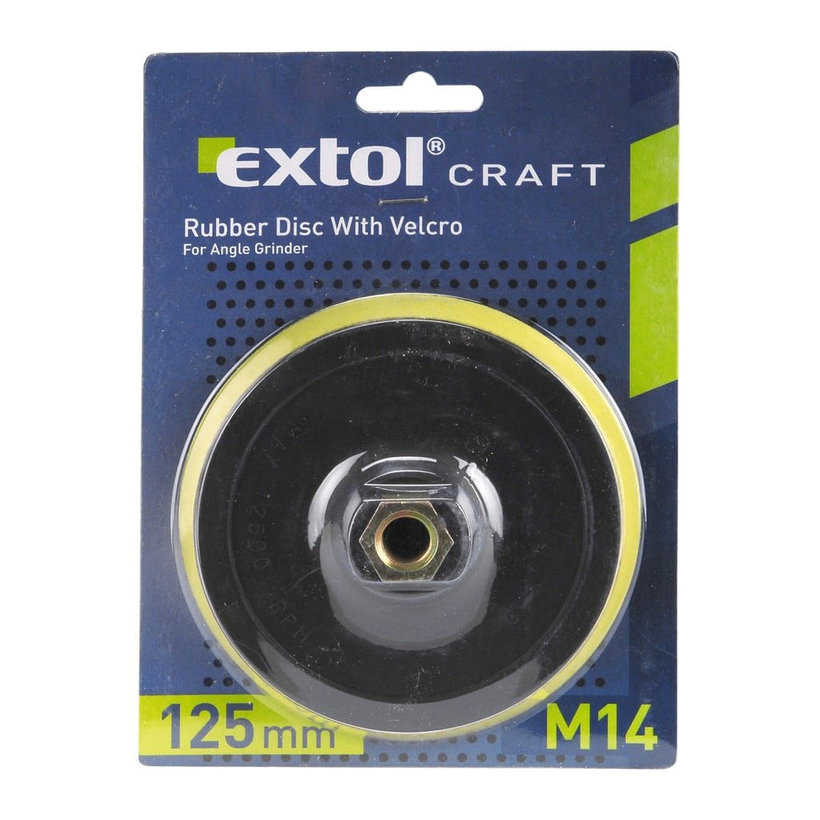 Talíř unášecí pěnový se suchým zipem 125mm