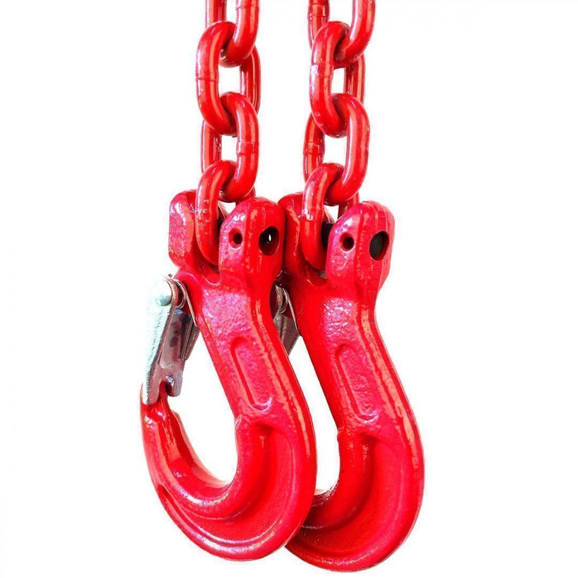Řetězový závěs oko-2 háky tř 80 se zkracovačem (7,5 m, 1600 kg, 6 mm)