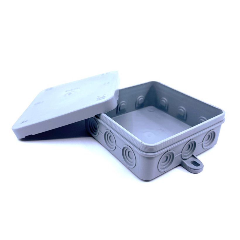 Nadomítková instalační krabice, šedá 75x75x40mm