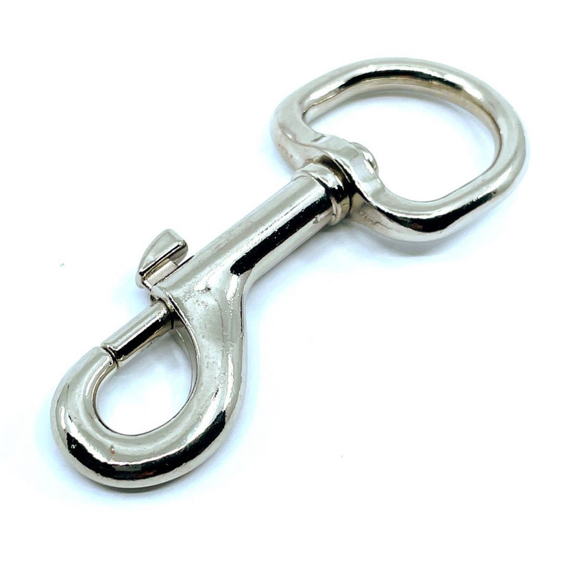 Karabina na klíče s oválnou hlavou poniklovaná 20x82mm