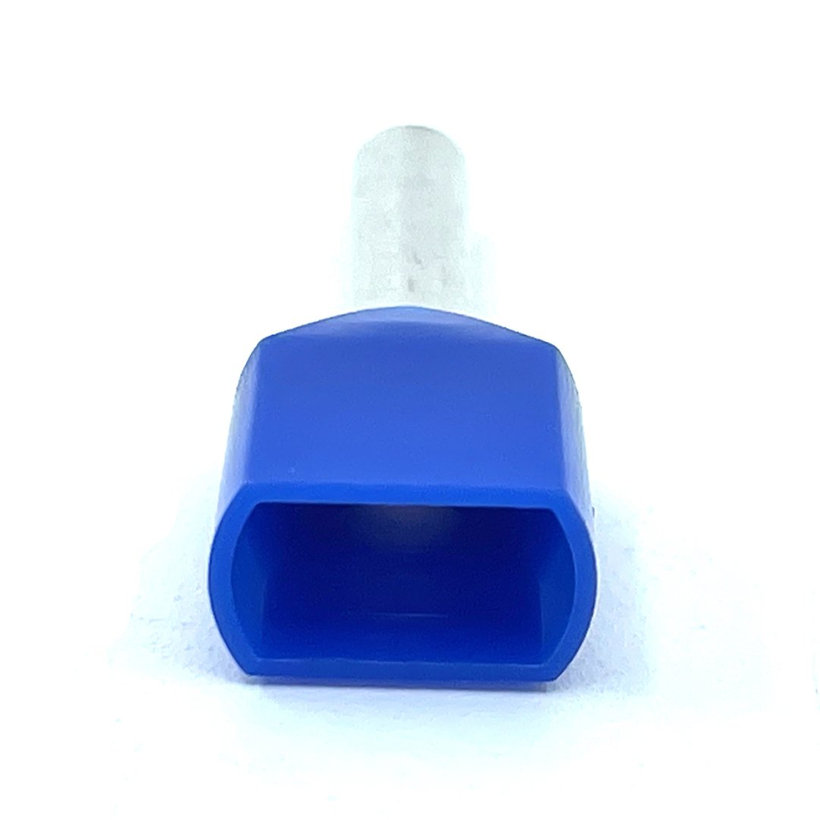 Dvojitá izolovaná kabelová dutinka modrá 2,5mm²