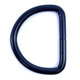 Kroužek svařovaný tvar D černý 3x16mm
