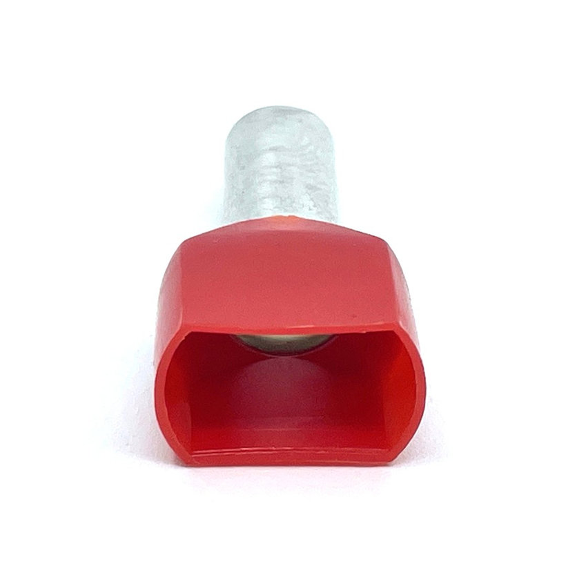 Dvojitá izolovaná kabelová dutinka červená 10mm²