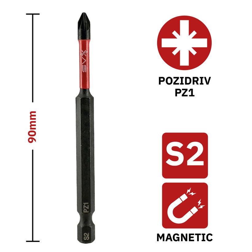 Bit magnetický PZ1x90 mm