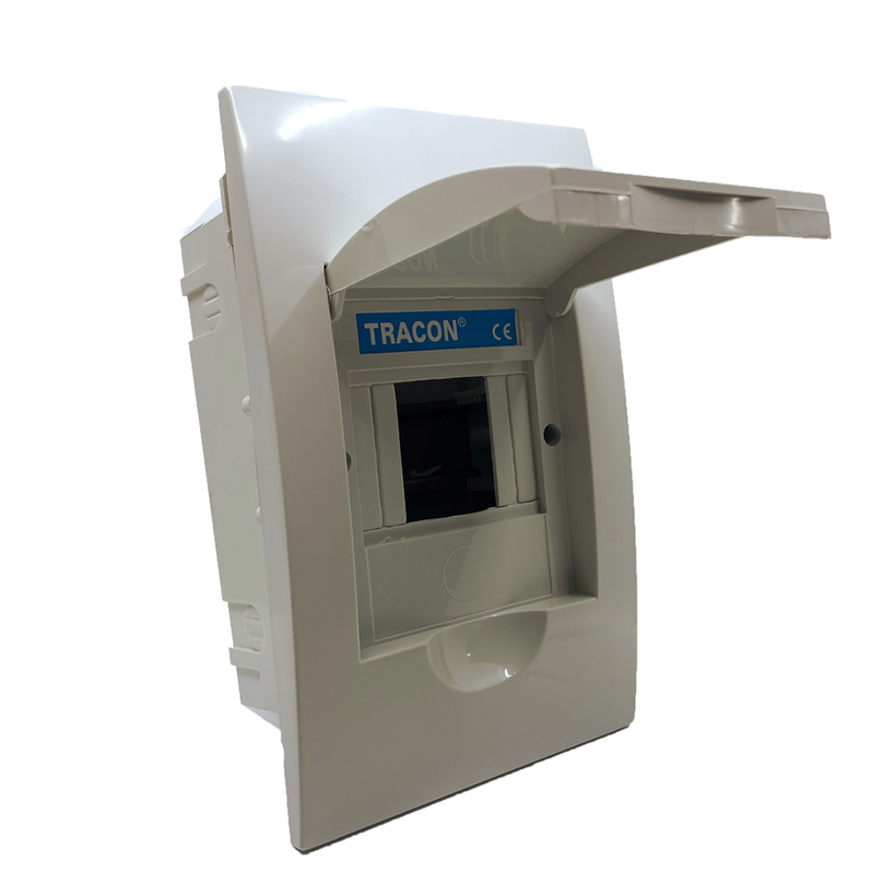 Rozvodná skříň podomítková s bílými dvířky 115x200x60mm