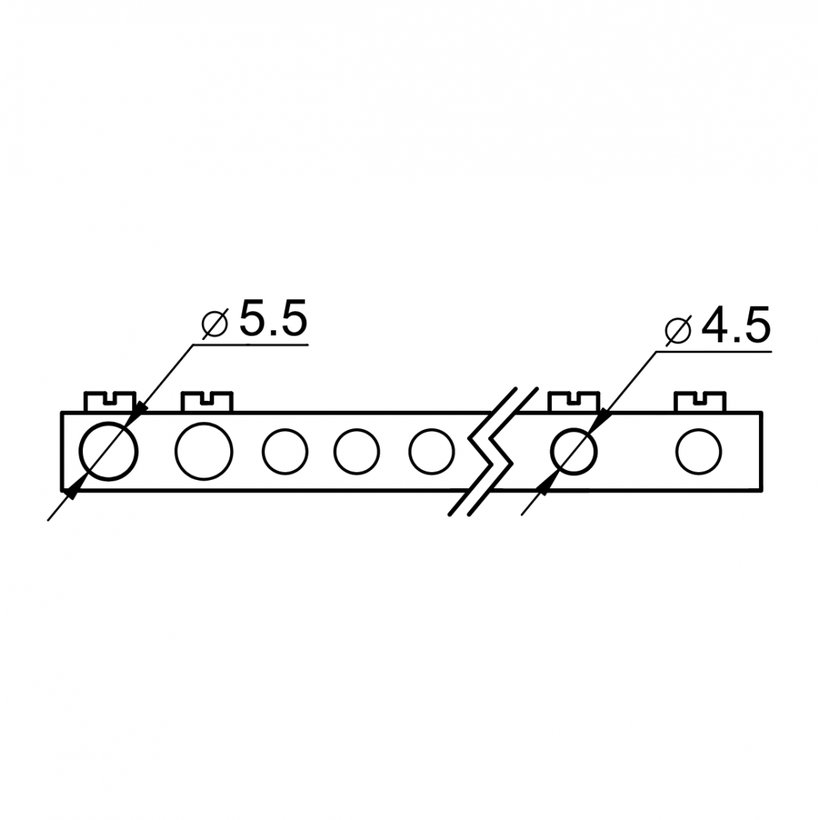 Rozvodná skříň nadomítková plastová 110x200x70mm