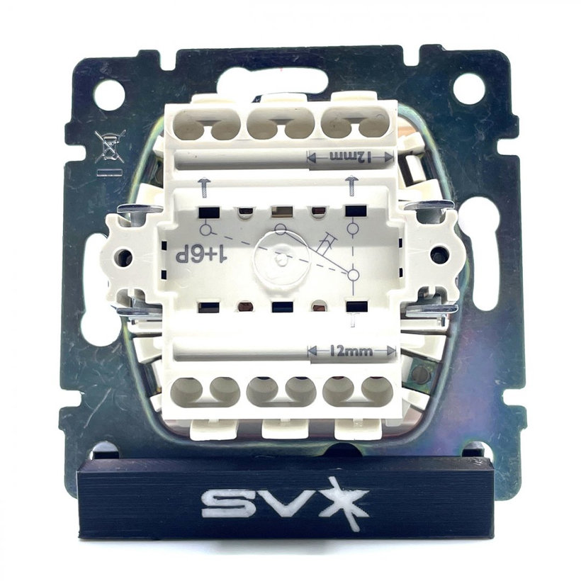 Valena vypínač žaluziový bílý - tlačítko