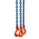 Řetězový závěs oko-3 háky tř 100 se zkracovačem (3 m, 14000/10000 kg, 13 mm)