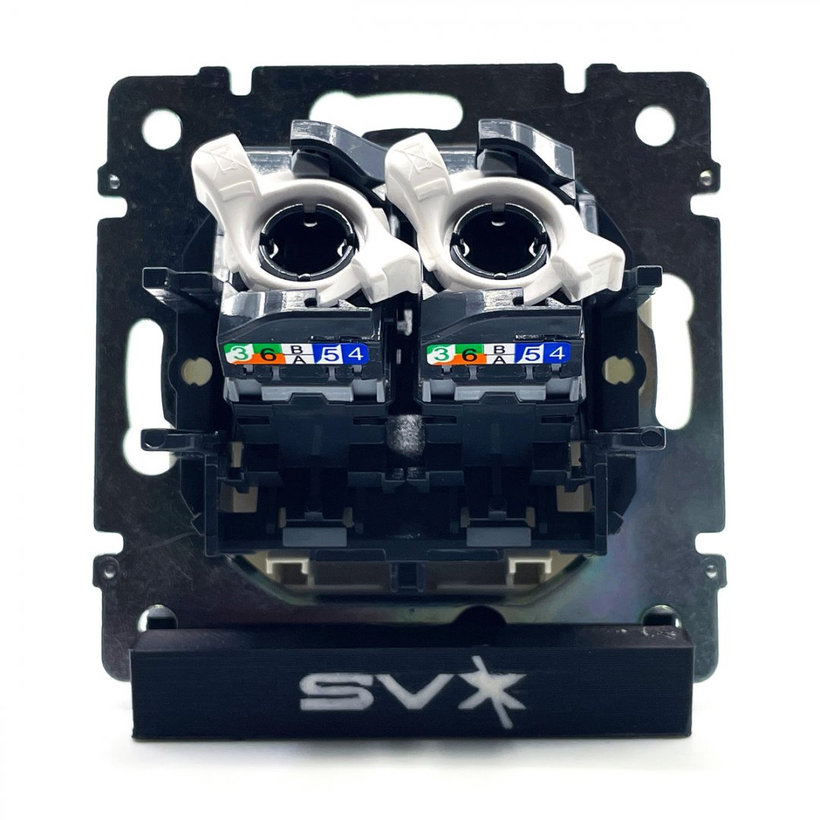 Valena zásuvka datová 2xRJ45 UTP béžová