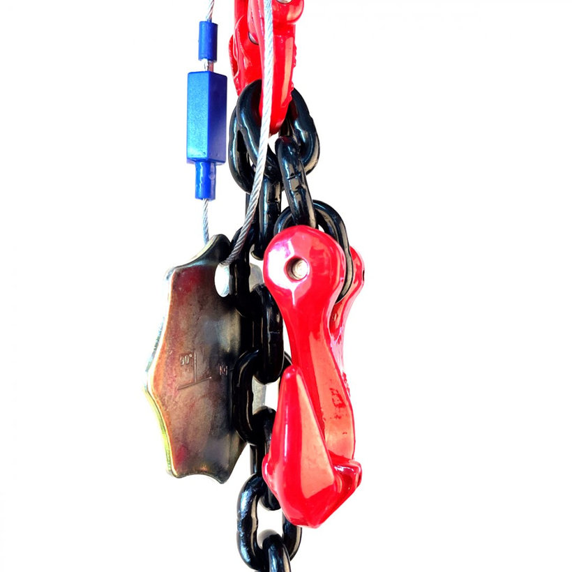 Řetězový závěs oko-hák tř 80 se zkracovačem (0,5 m, 1120 kg, 6 mm, černá)