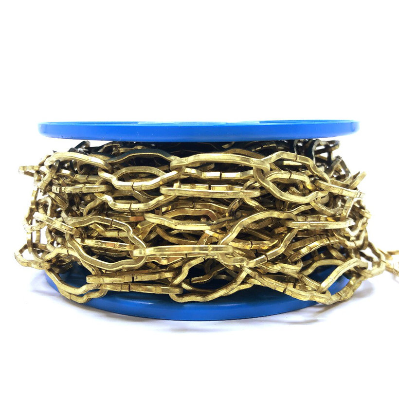 Řetěz ozdobný lustrový / žlutý zinek 2,3mm