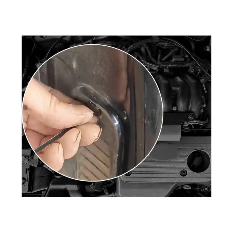 Stahovací páska T-typu pro opravy automobilů, černá 5×90 mm