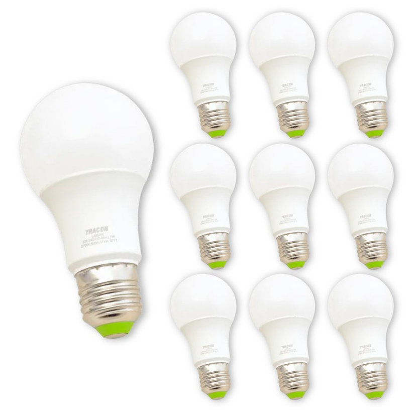 LED žárovka E27 10W neutrální bílá 10ks balení