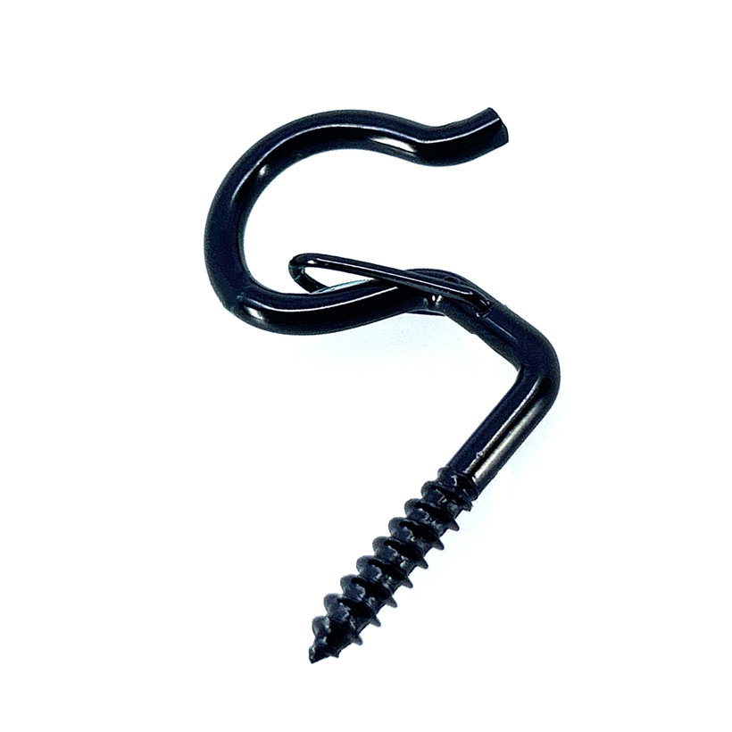 Okrasné oko s vrutem pro uchycení květináče - černé