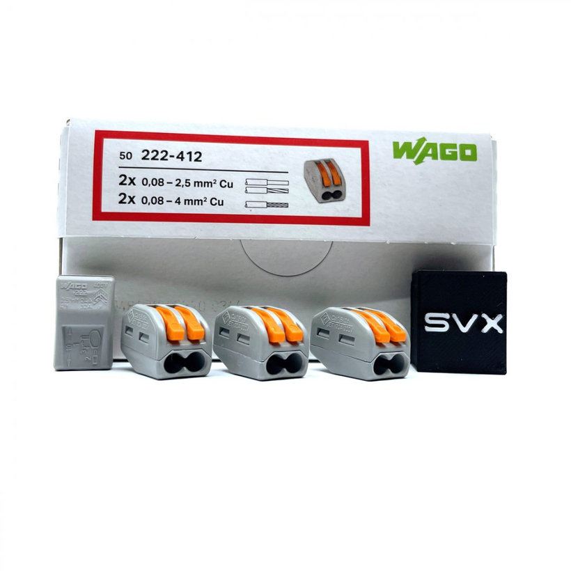 Spojovací svorka zaklapávací - 2 vodiče