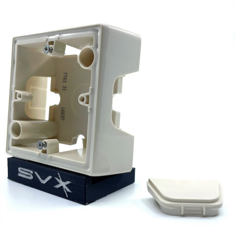 Valena 1 krabice na omítku béžová