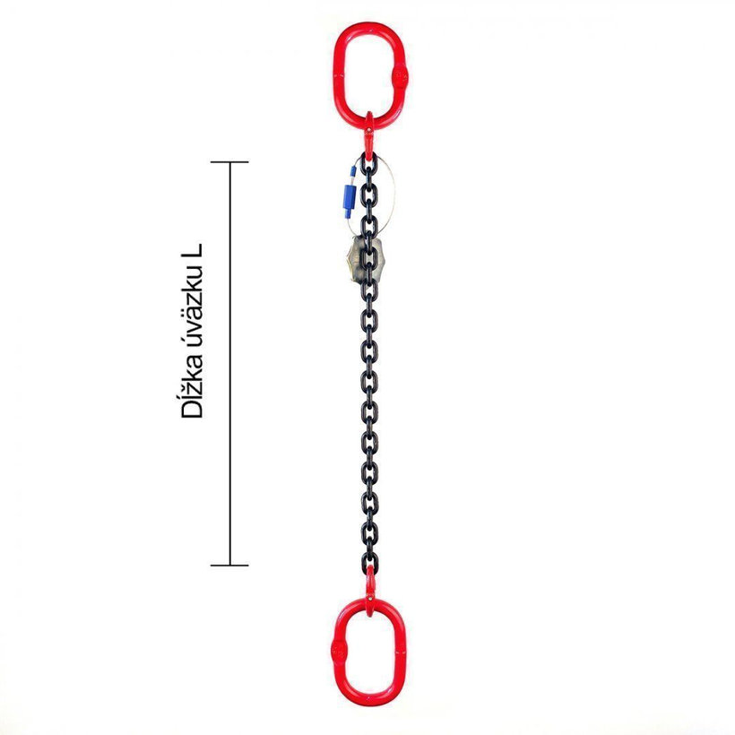 Řetězový závěs oko-oko tř 80 se zkracovačem (5,5 m, 2000 kg, 8 mm)