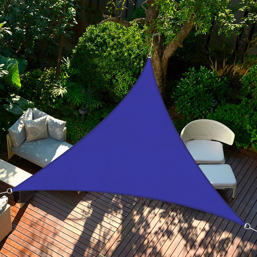 Stínící plachta nepromokavá modrá 3,6x3,6x3,6 m