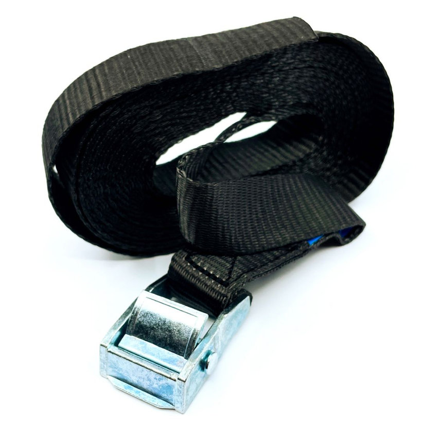 Jednodílný rychloupínací pás se sponou a volným koncem černý 4M