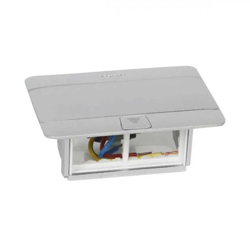 Pop-up krabice - matný hliník - 4 modul