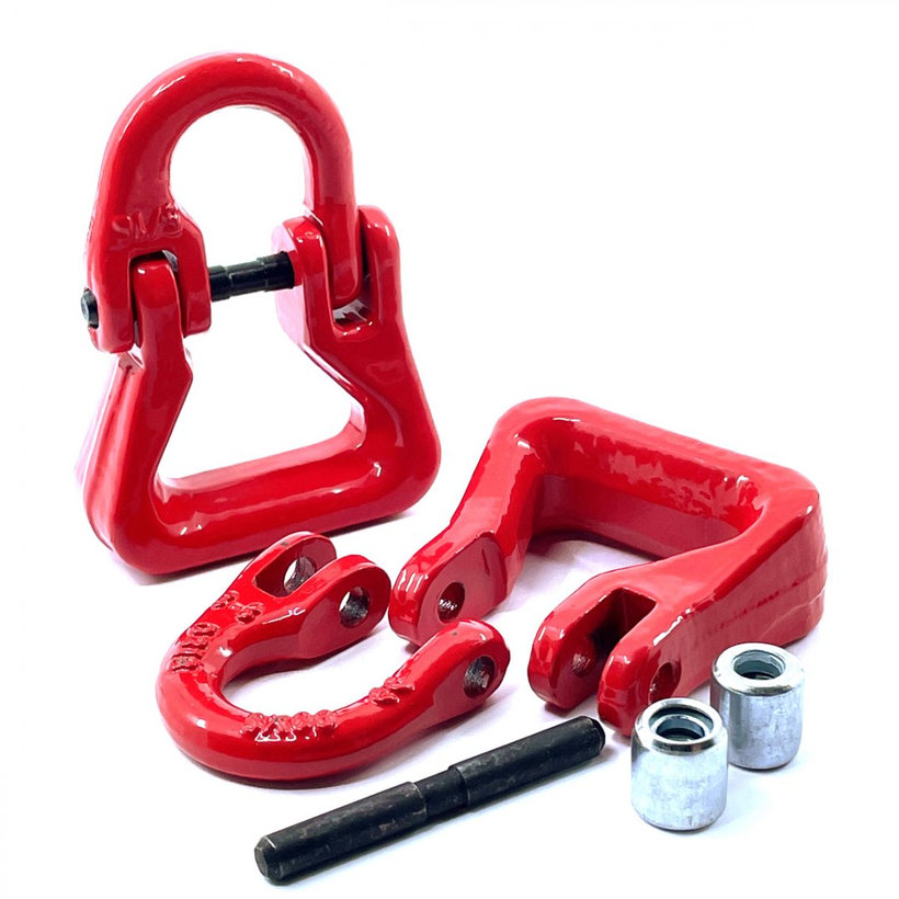 Spojovací článek na textilní pásy tř 80 červený 6mm