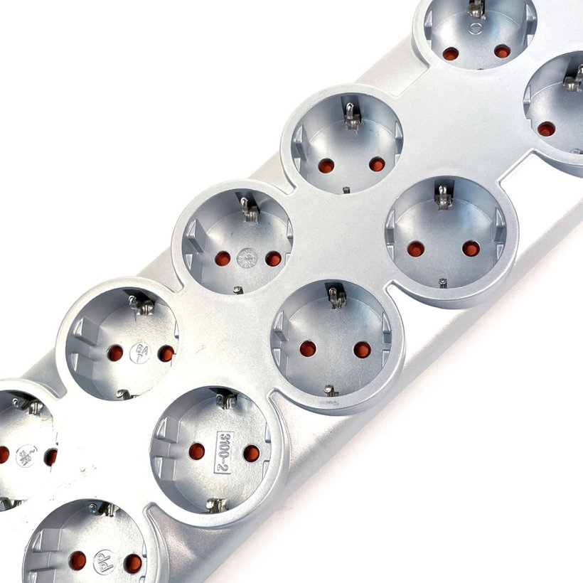 Prodlužovací kabel PRIMERA 10 zásuvek 16A SCHUKO 2m