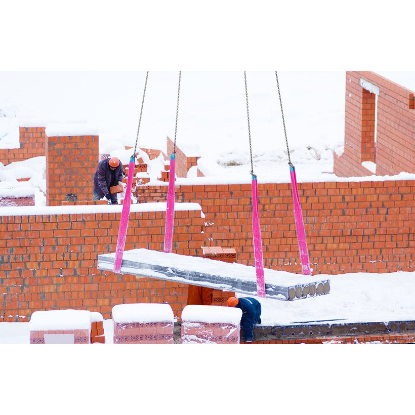 Zvedací pás - oko/oko Červený 5T/4M