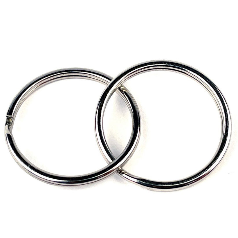 Kroužek na klíče poniklovaný 20mm