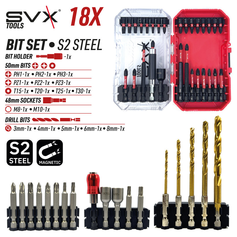 Sada bitů 18 dílná