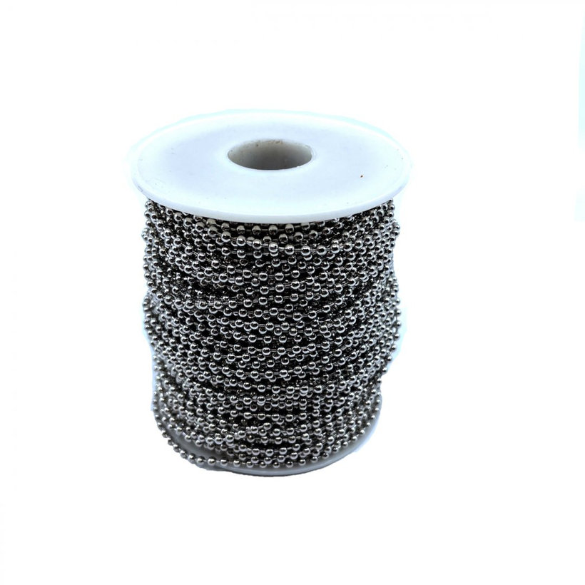 Řetěz kuličkový poniklovaný 2,4mm