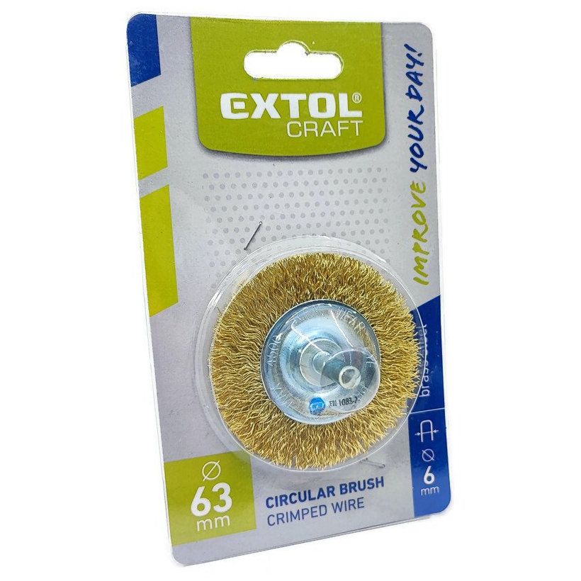 Kartáč okružní vlnitý se stopkou 63x0,3mm