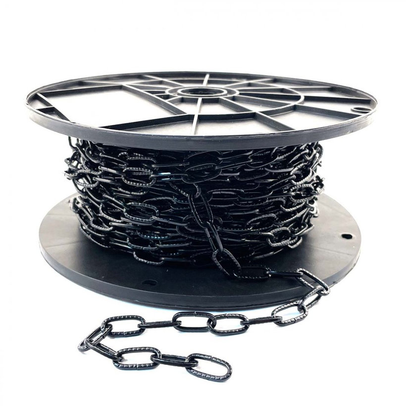 Řetěz ozdobný tepaný černý zinek 2mm