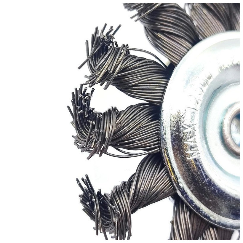 Kartáč okružní copánkový se stopkou 75mm