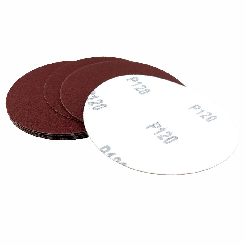 Brusný papír na suchý zip – kotouč 125 mm P120 - 10 ks
