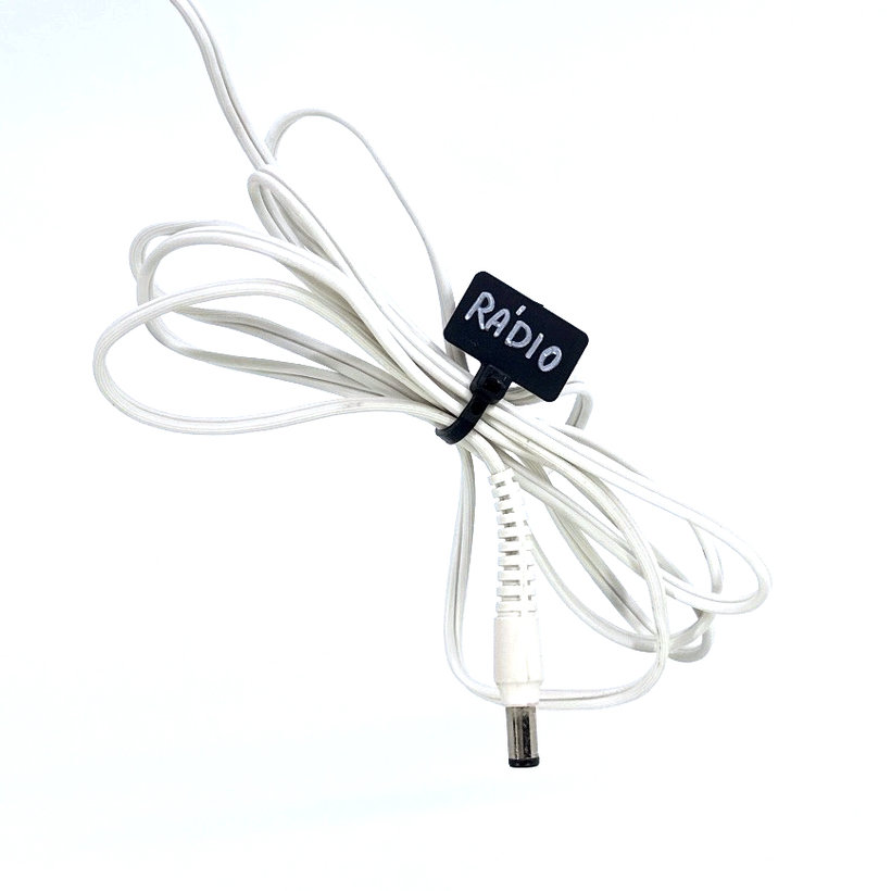 Označovací štítek s páskou černý - 3,6x220mm