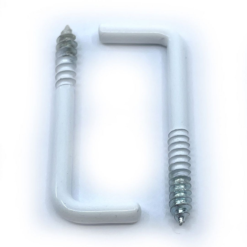 Skoba s vrutem bílý lak 50mm