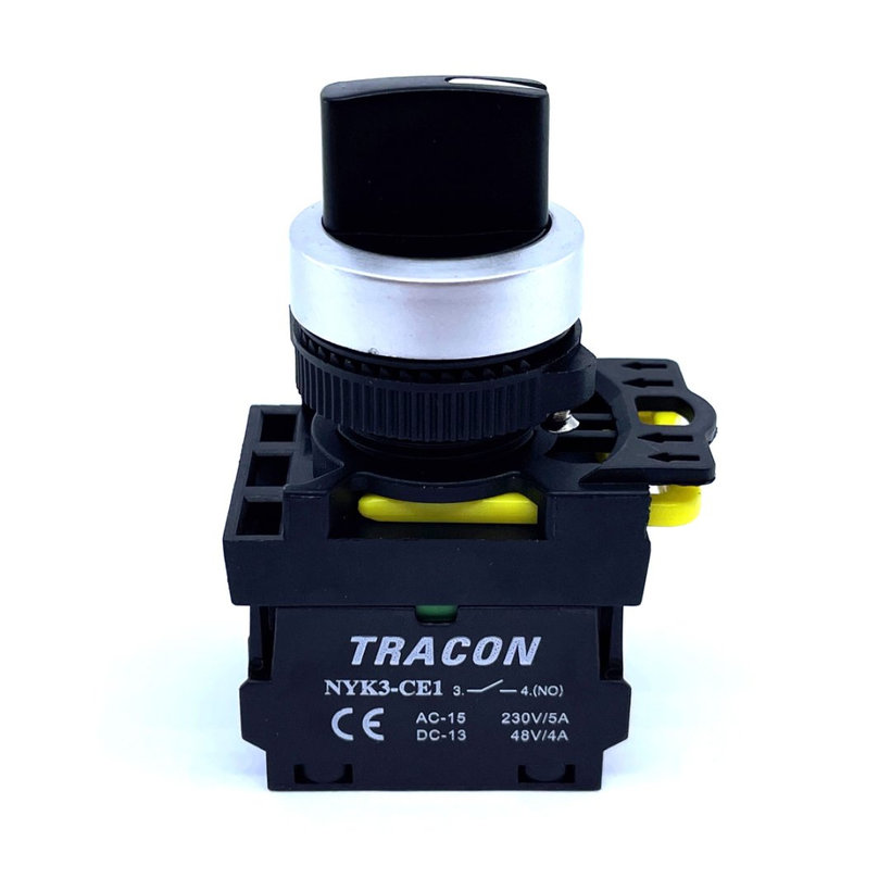 Otočný spínač s páčkou 3-polohový s pružinovým návratem