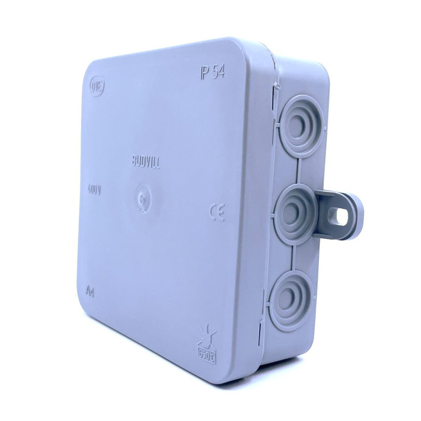 Nadomítková instalační krabice, šedá 100x100x40mm