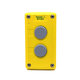 Krabicová sestava k tlačítkům žlutá - 2x otvor