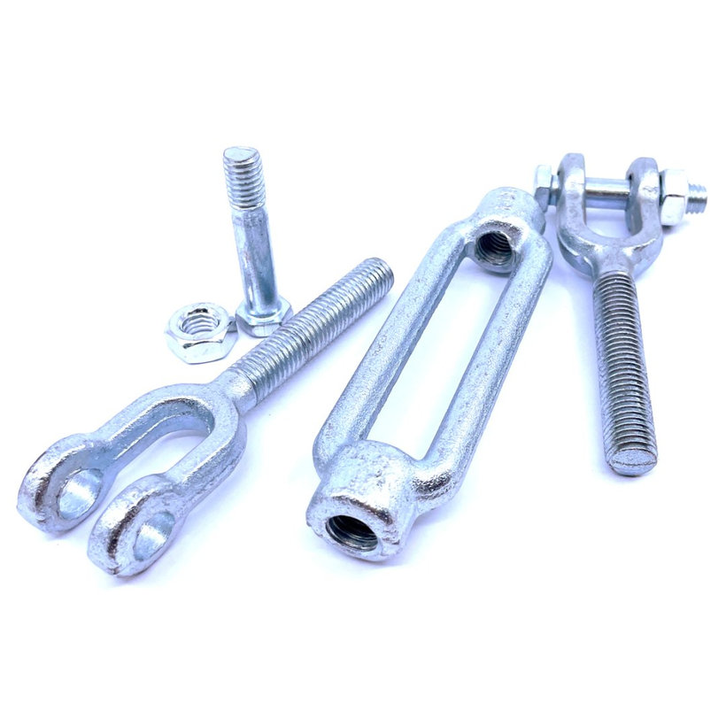 Napínač DIN 1480 s vidlicemi Zn M10