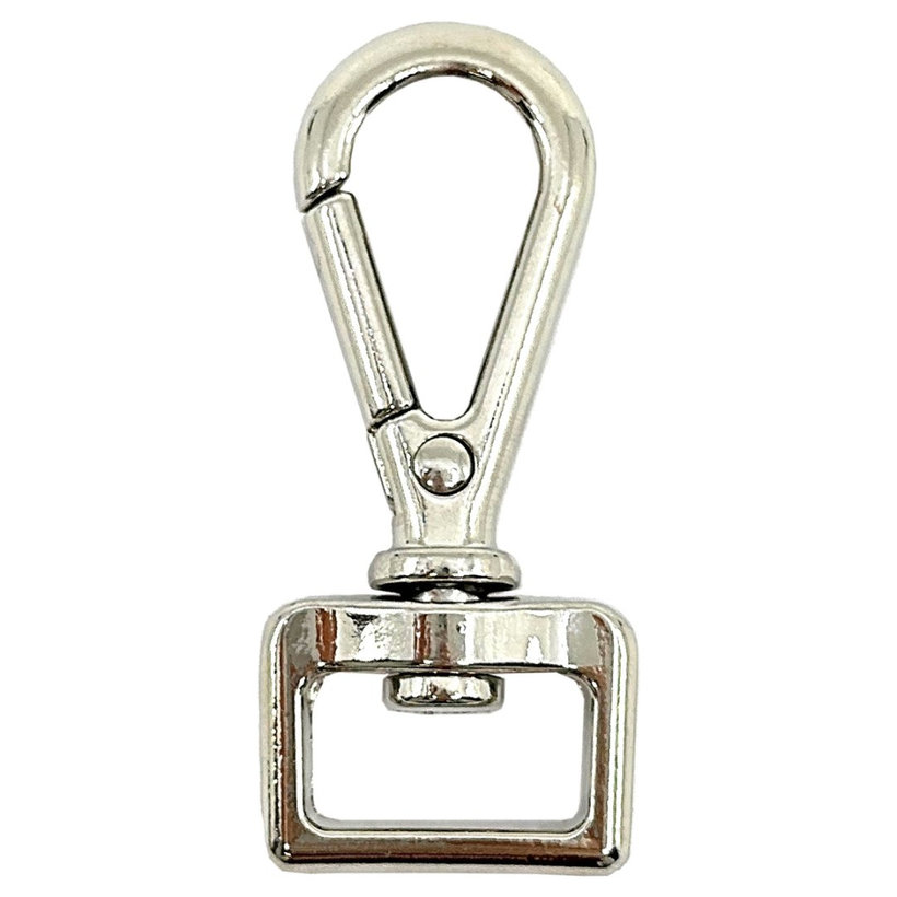 Karabina vodítková - poniklovaná 52x16mm