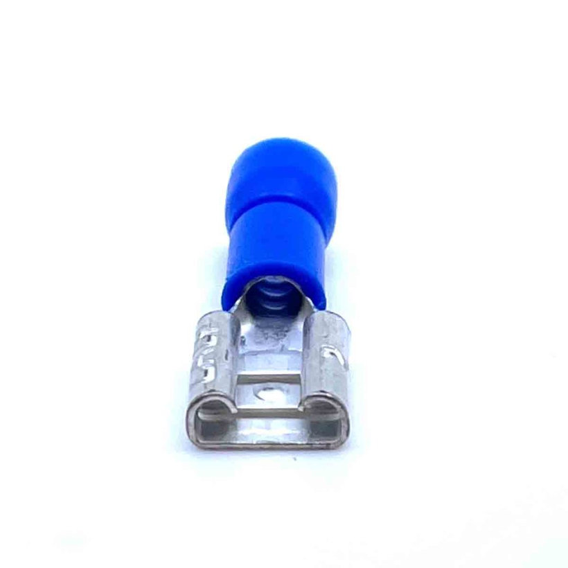 Izolované Cu lisovací dutinky ploché modré 2,5mm²