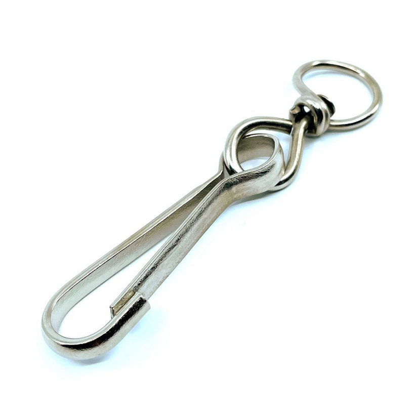 Pružinová karabina s obrtlíkem pozinkovaná 80mm