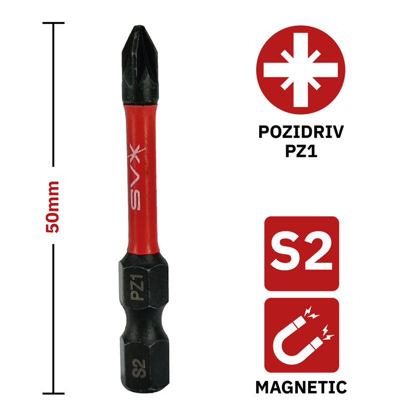 Bit magnetický PZ1x50mm