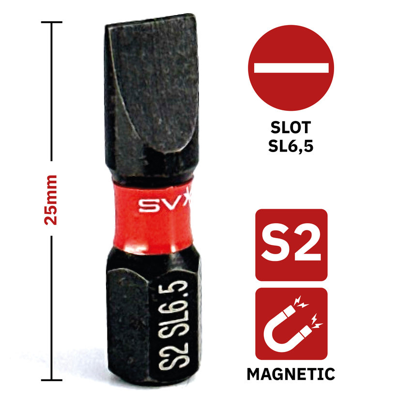 Bit magnetický SL6,5x25mm