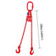 Řetězový závěs oko-2 háky tř 80 se zkracovačem (2,5 m, 4250/3150 kg, 10 mm)