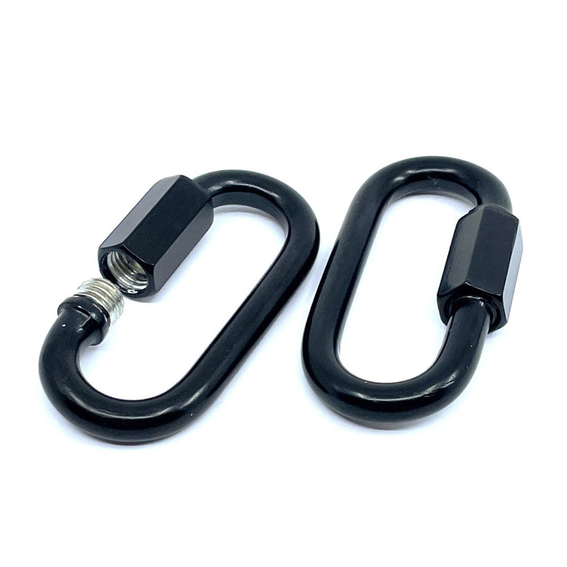 Karabina s maticí černá 4mm