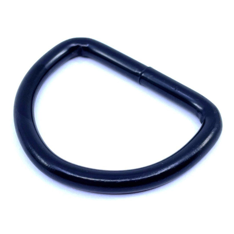 Kroužek svařovaný tvar D černý 4x30mm