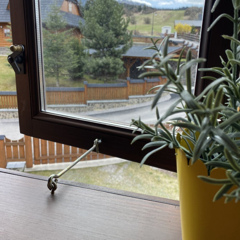 Hák rozpěrný s okem pozinkovaný 120mm